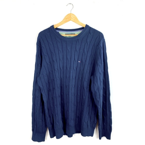 Tommy Hilfiger Other - Vintage Tommy Hilfiger Folded Navy Blue Crewneck